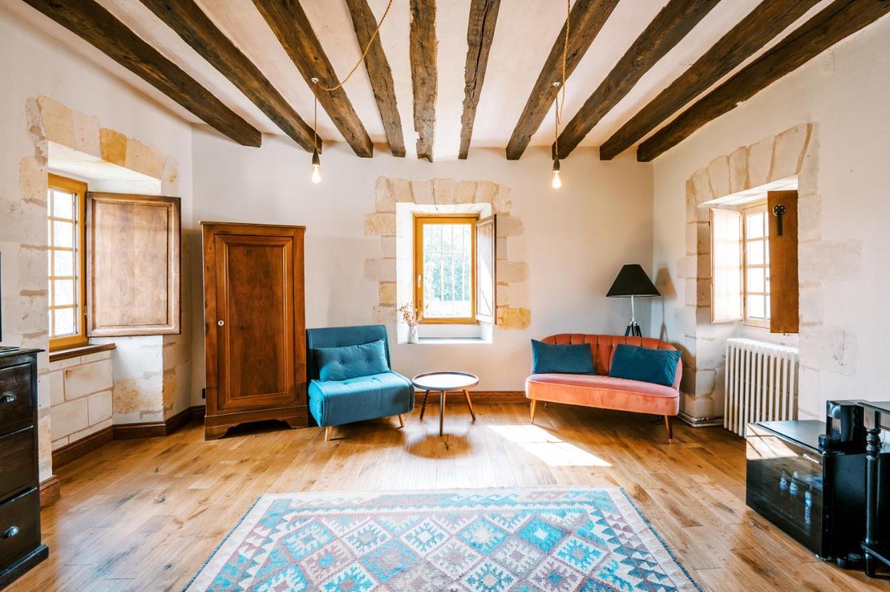 Manoir De Jouralem Panzió Blaison Kültér fotó